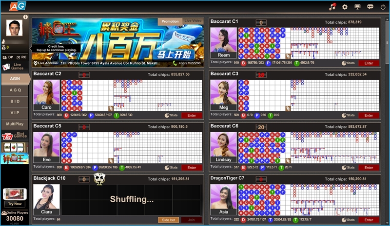 Pengenalan Permainan iBET Online Kasino AG Gameroom