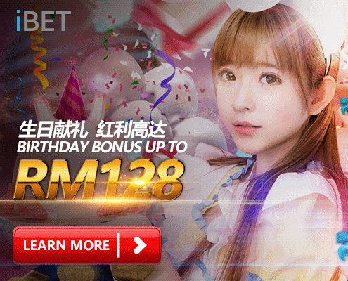 iBET Promotion give you Birthday Bonus Up To RM888